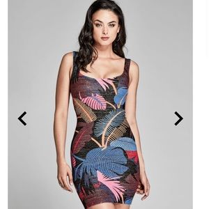 Guess by Marciano Multicolor Tropical Mini Dress